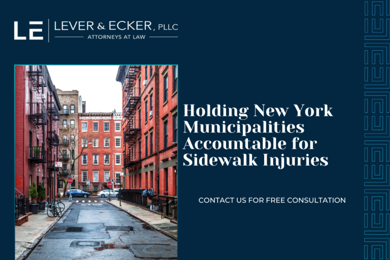 holding New York municipalities accountable for sidewalk injuries