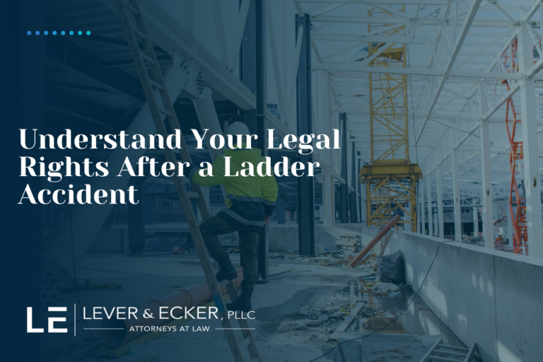 a graphic that says "understand your legal rights after a ladder accident"