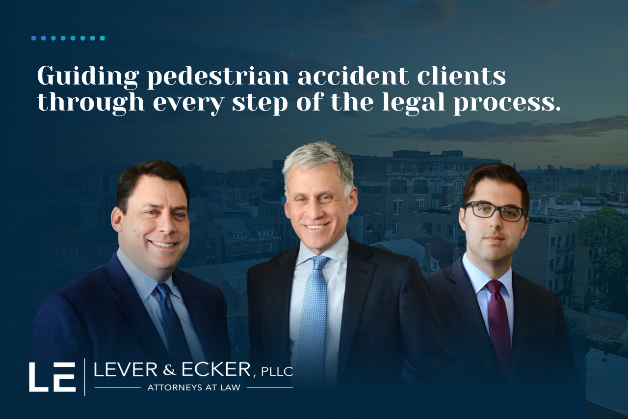 a photo of lever & eckers new york pedestrian accident lawyers