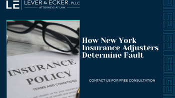 how New York insurance adjusters determine fault after an accident