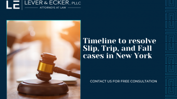 timeline to resolve slip, trip, and fall cases in New York